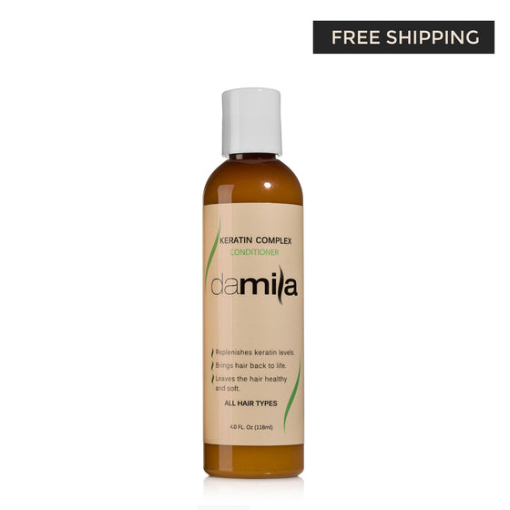 Damila Silicone-Free Nourishing Conditioner 4oz front with free shipping tag