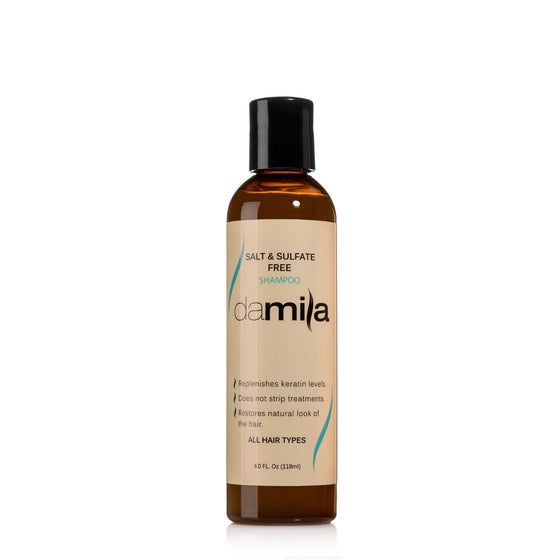 Damila Salt and Sulfate-Free Shampoo 4oz front