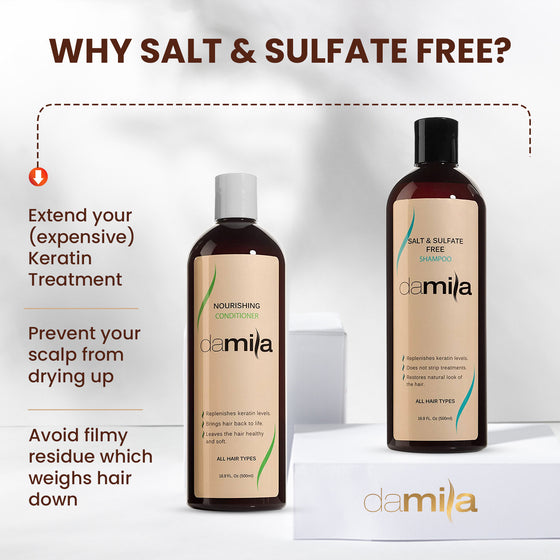 Damila Salt & Sulfate Free Shampoo & Nourishing Conditioner Set
